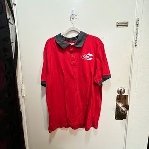 Disney Pizza Planet Red Polo Shirt Size 2XL